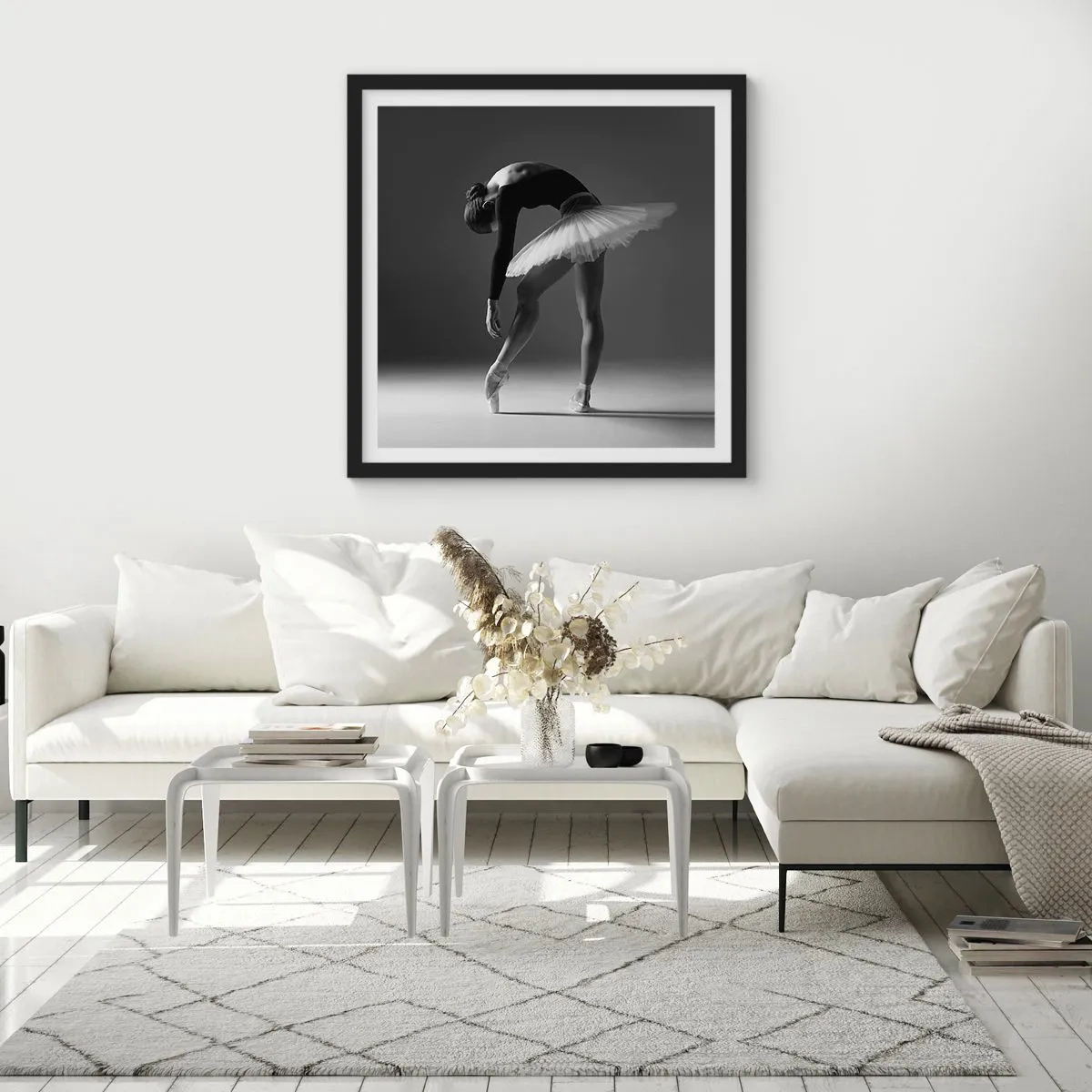 Poster in cornice nera - Bella ballerina - 30x30 cm