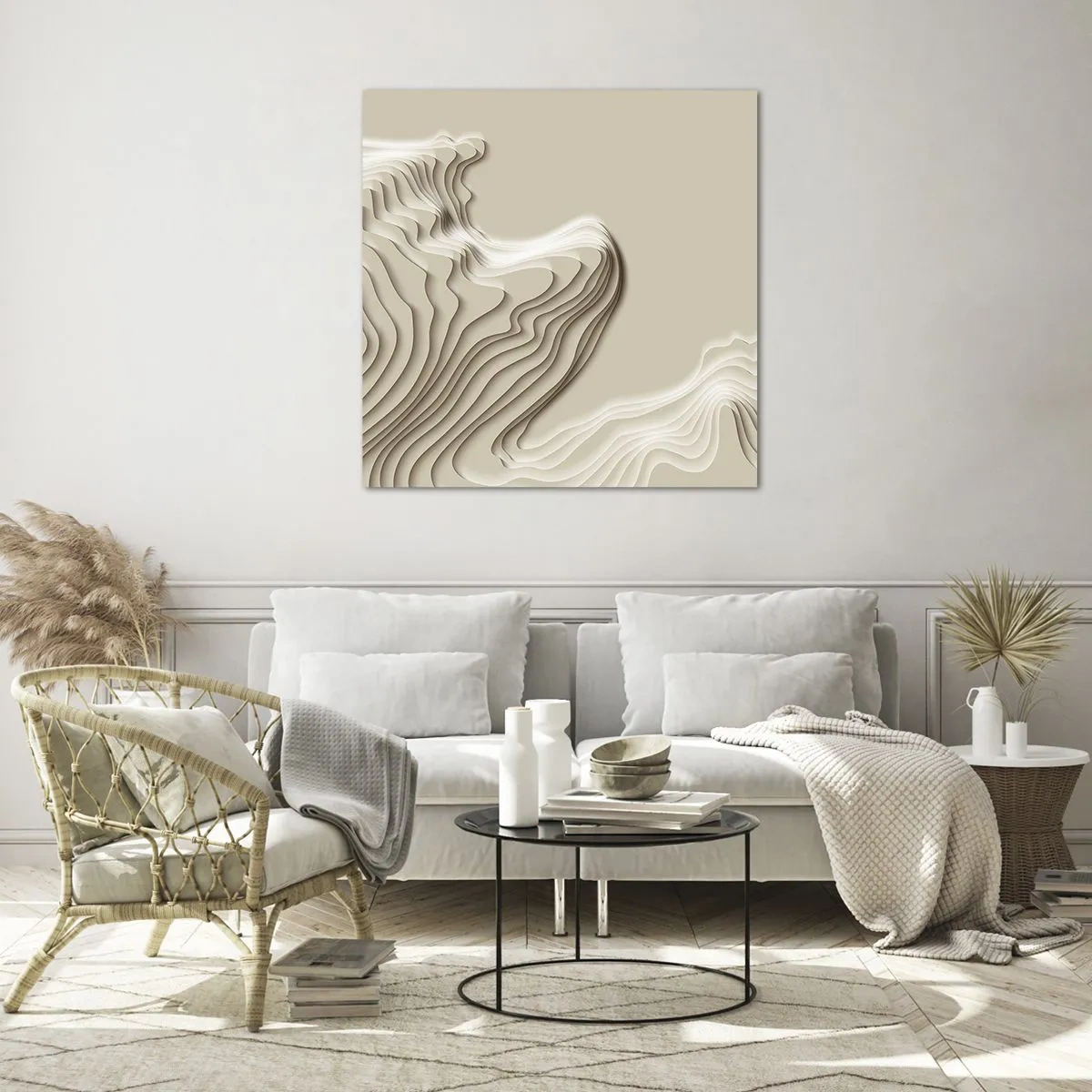 Quadro su vetro - La topografia dell'arte - 70x70 cm