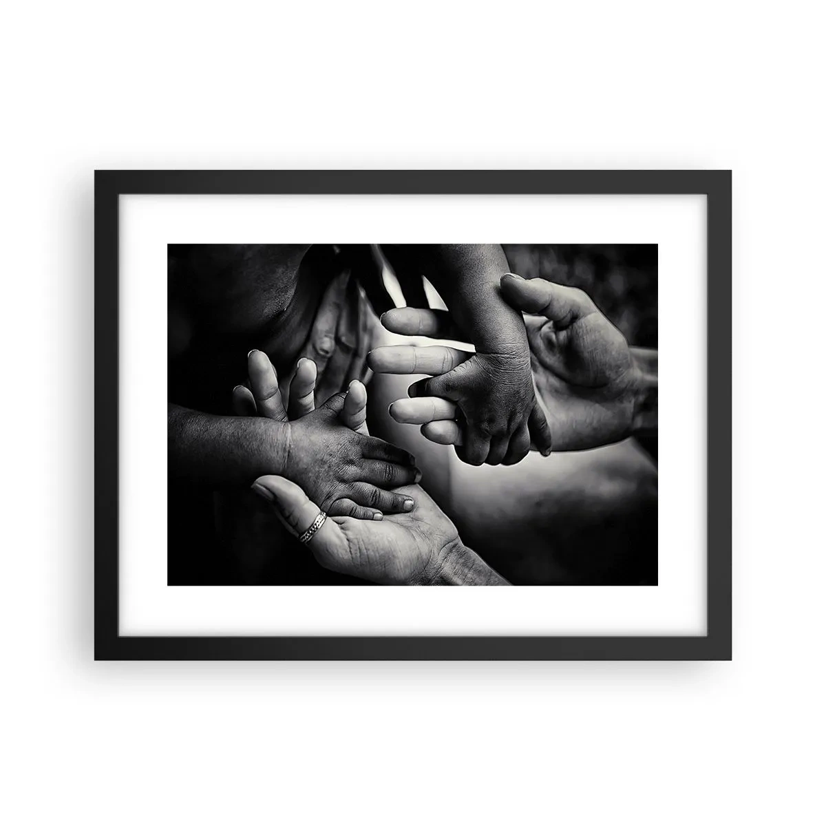 Poster in cornice nera - Umanità - 40x30 cm
