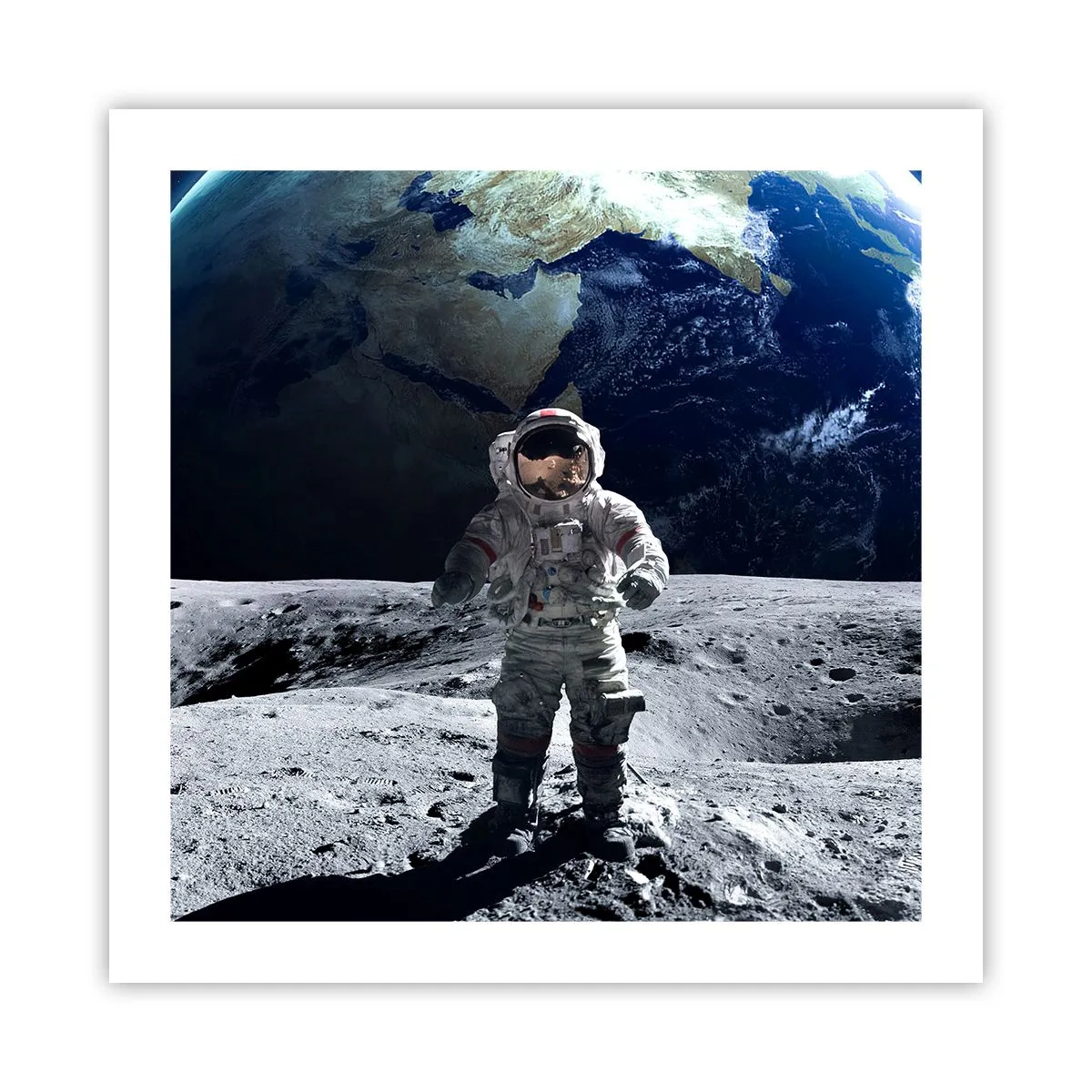 Poster - Saluti dalla luna - 50x50 cm