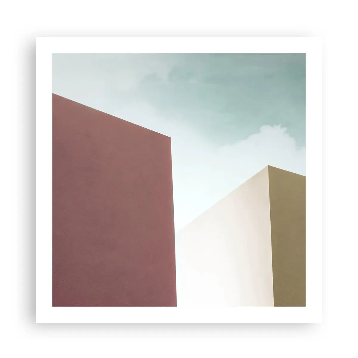 Poster - Geometria di un'estate assolata - 60x60 cm