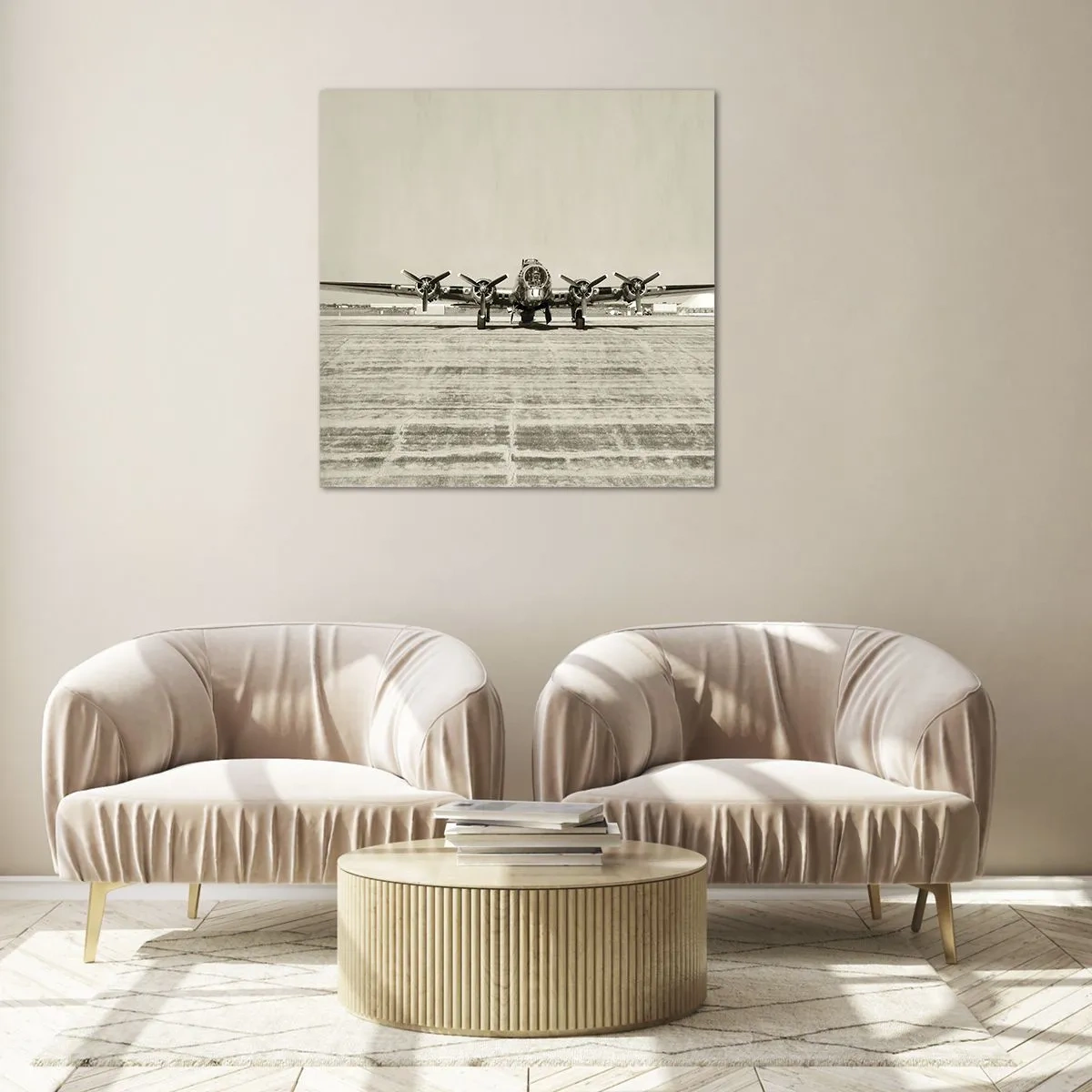 Quadro su vetro - Pronto come sempre - 70x70 cm