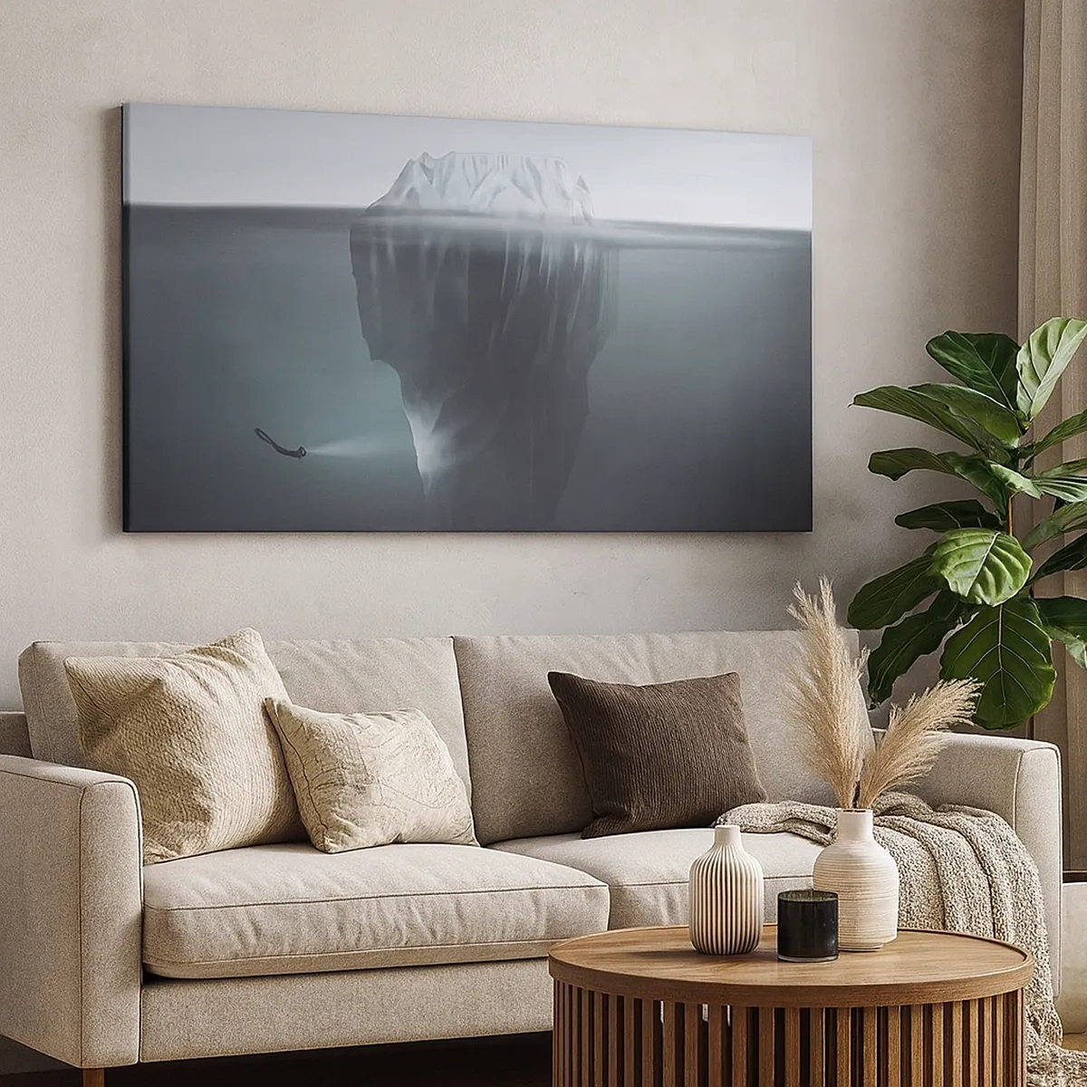 Quadro su tela - Stampe su Tela - Mistero sottomarino - 30x30 cm