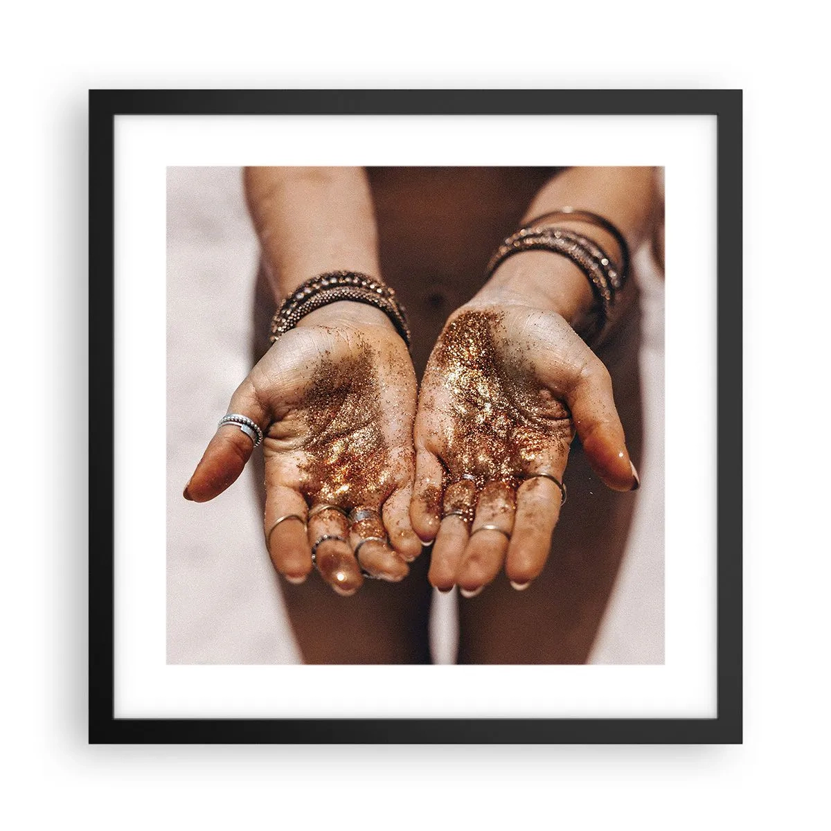 Poster in cornice nera - Un dono per te - 40x40 cm