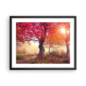 Poster in cornice nera - L'esplosione della fioritura - 50x40 cm