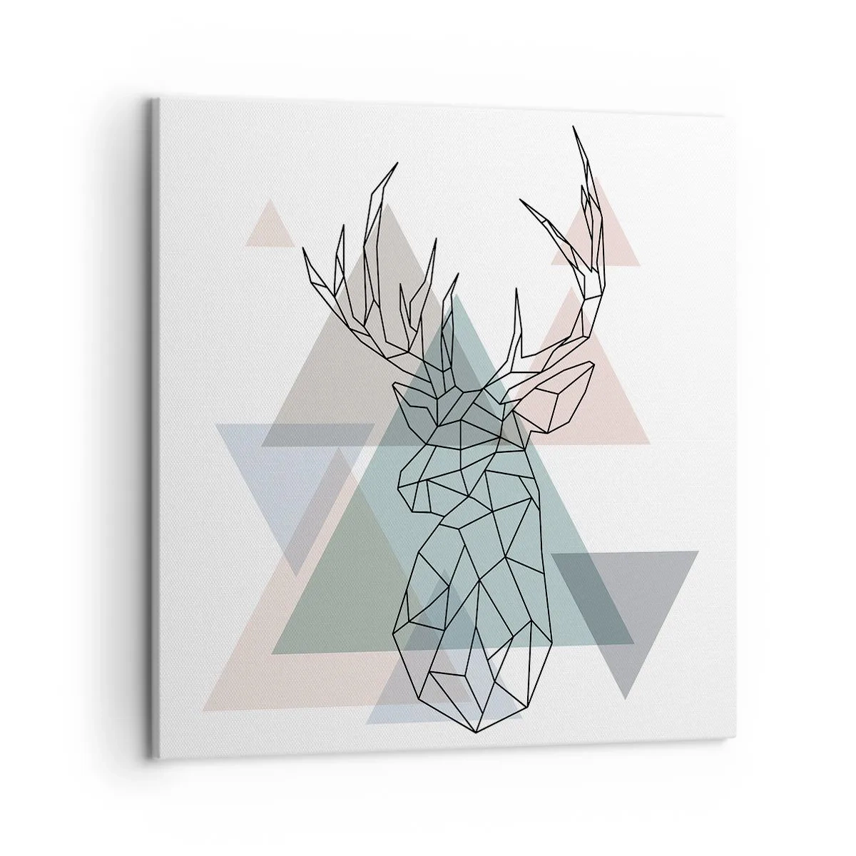 Quadro su tela - Stampe su Tela - Nel bosco geometrico - 50x50 cm