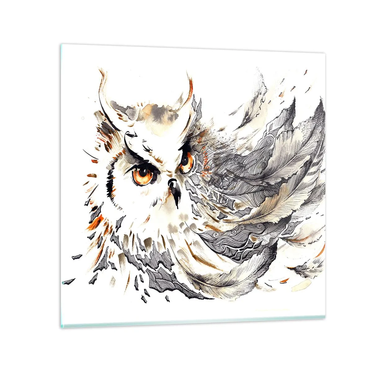 Quadro su vetro - Giunta dal mondo della magia - 60x60 cm