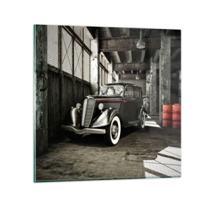 Quadro su vetro - L'eleganza eterna degli anni '30 - 30x30 cm
