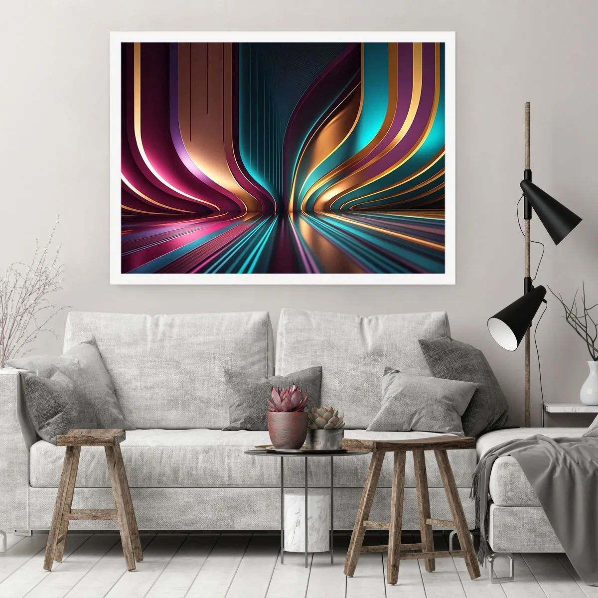 Poster - Architettura di luce - 91x61 cm