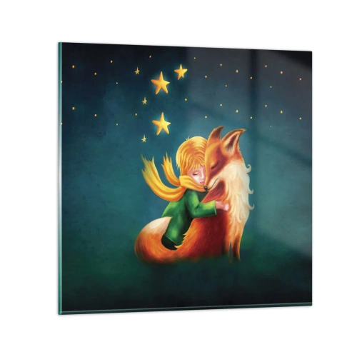 Quadro su vetro - Il piccolo principe - 30x30 cm