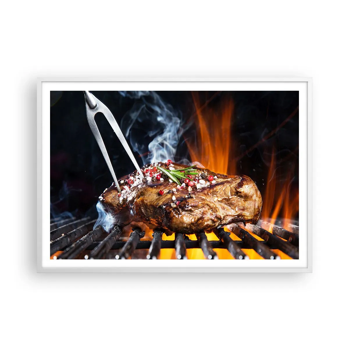 Poster in cornice bianca - Succosa e profumata - 100x70 cm