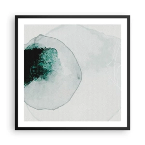 Poster in cornice nera - In una goccia d'acqua - 60x60 cm