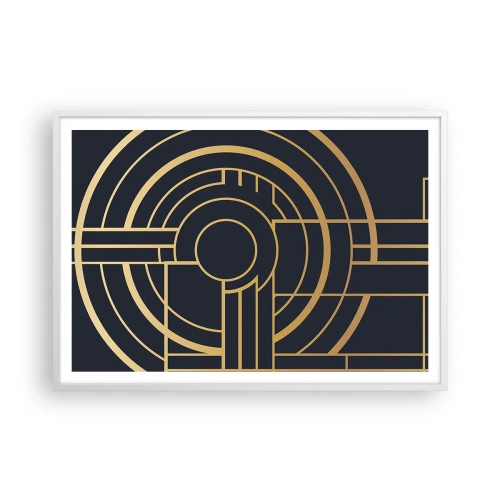 Poster in cornice bianca - Il giro delle cose - 100x70 cm