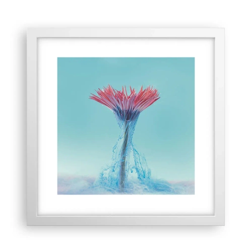 Poster in cornice bianca - L'abbraccio che ravviva - 30x30 cm