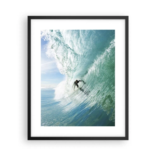 Poster in cornice nera - Sempre sull'onda - 40x50 cm