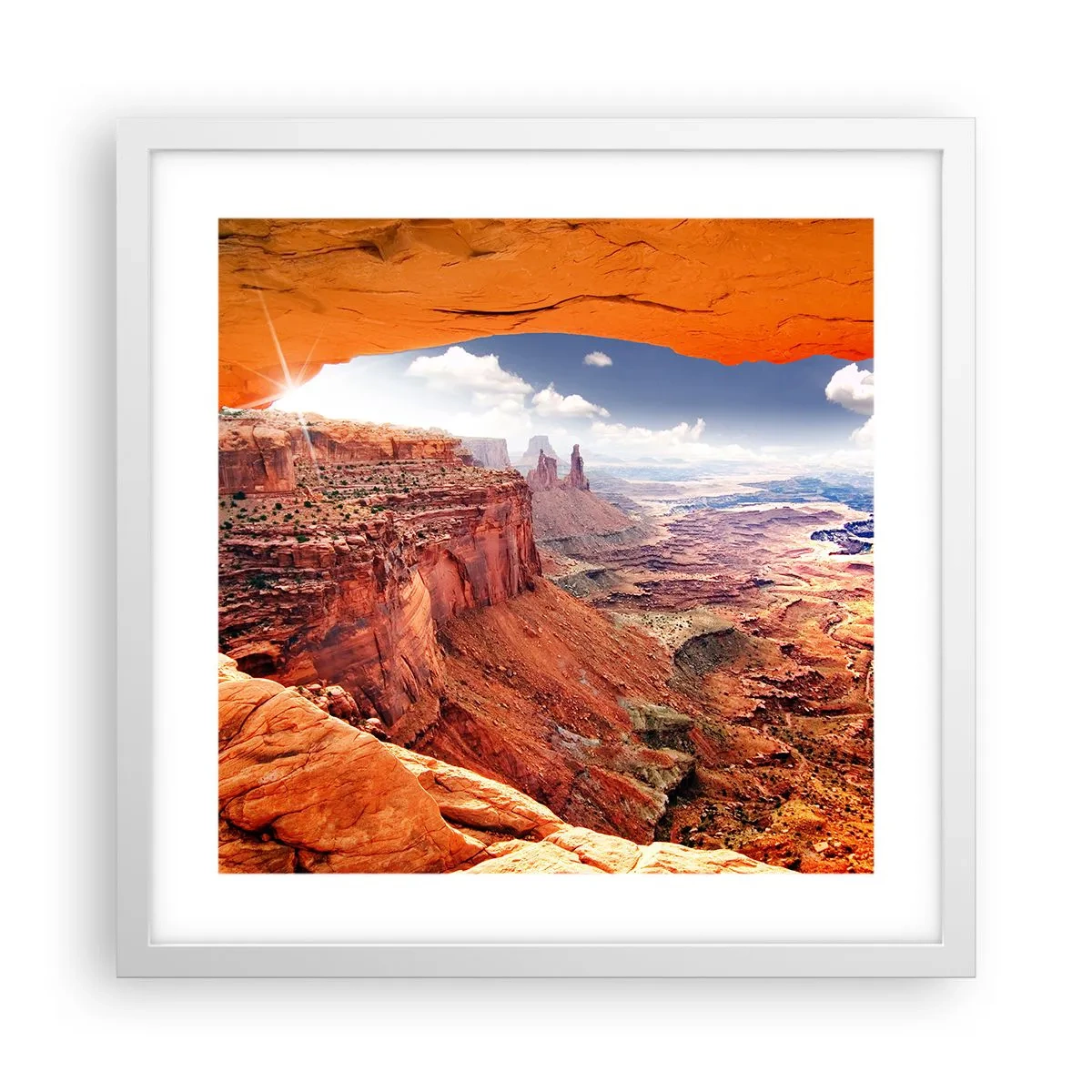 Poster in cornice bianca - Scolpiti dalla natura - 40x40 cm