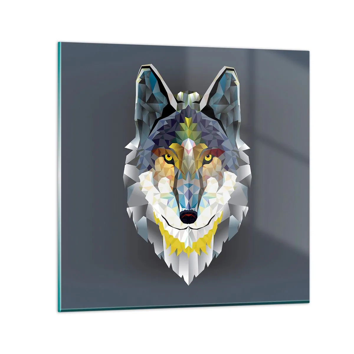 Quadro su vetro - Si parla del lupo - 40x40 cm