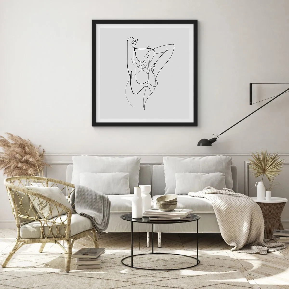 Poster in cornice nera - Davvero, come sei... - 40x40 cm