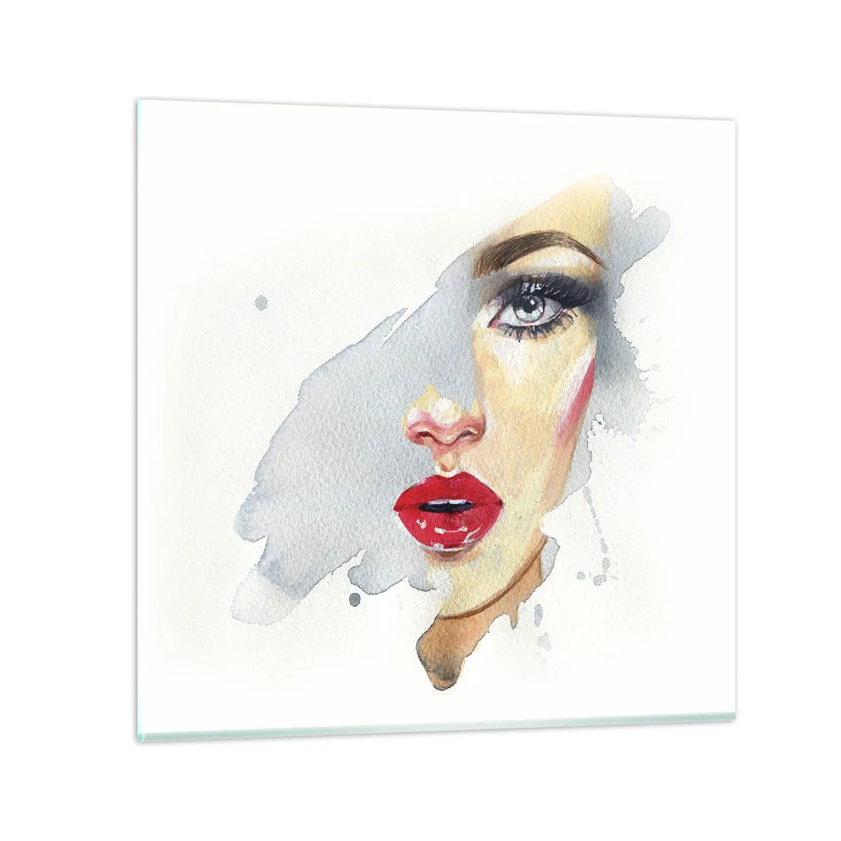 Quadro su vetro - Riflesso in una goccia d'acqua - 40x40 cm
