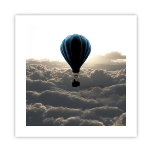 Poster - Viaggiatore sopra le nuvole - 40x40 cm