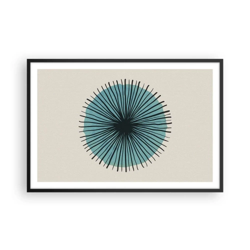 Poster in cornice nera - Radiosamente nel blu - 91x61 cm