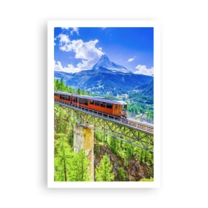 Poster - Ferrovia alpina - 61x91 cm