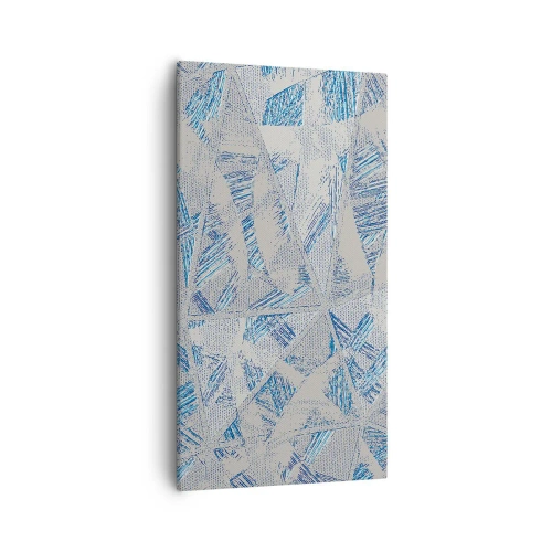 Quadro su tela - Stampe su Tela - Nel labirinto grigioblu - 55x100 cm