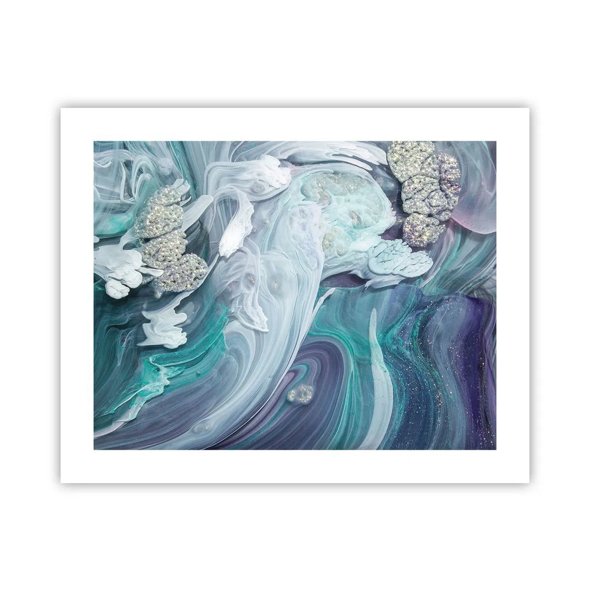 Poster - Correnti di blu - 50x40 cm