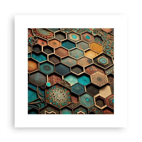 Poster - Decorazioni arabe: variazione - 30x30 cm