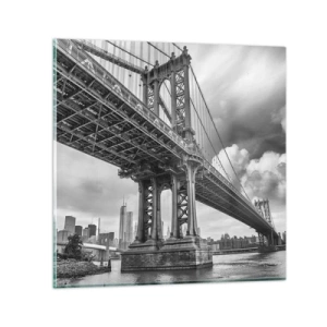 Quadro su vetro - Verso il cuore della città - 50x50 cm