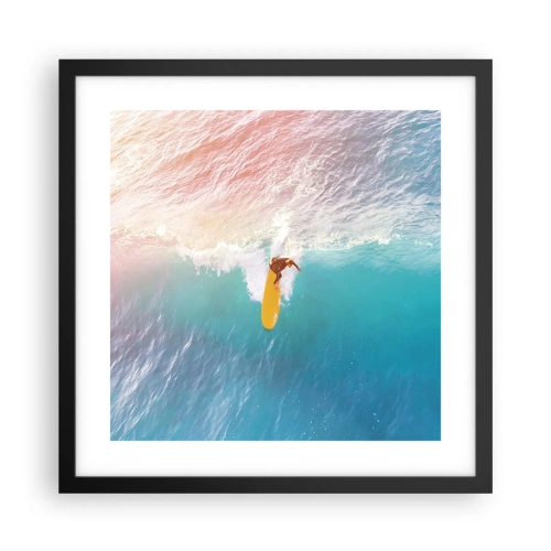Poster in cornice nera - Il cavaliere dell'oceano - 40x40 cm