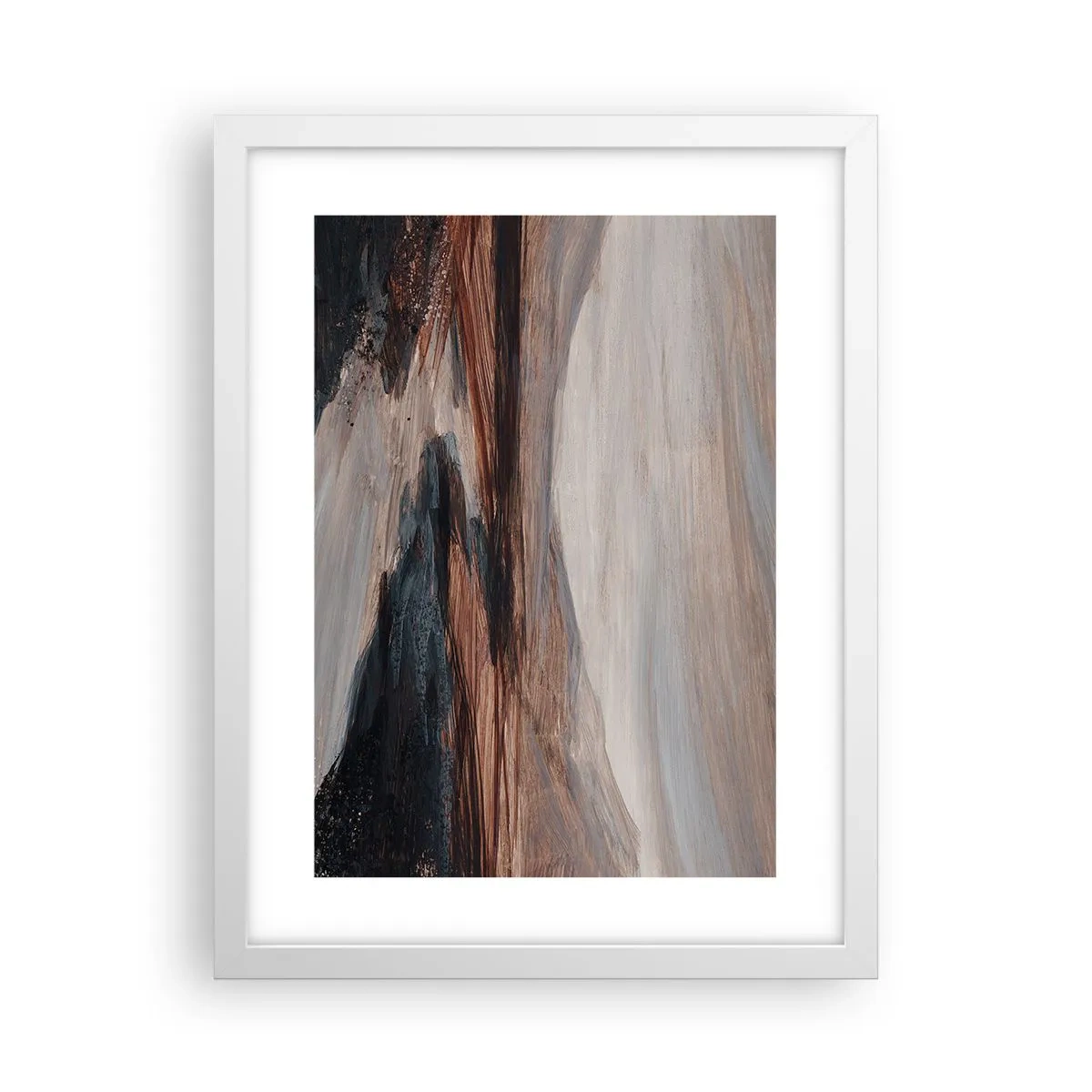 Poster in cornice bianca - Valle tranquilla - 30x40 cm