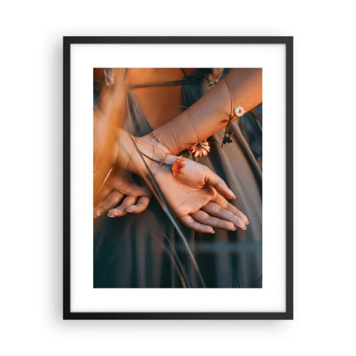 Poster in cornice nera - Legata alla natura - 40x50 cm