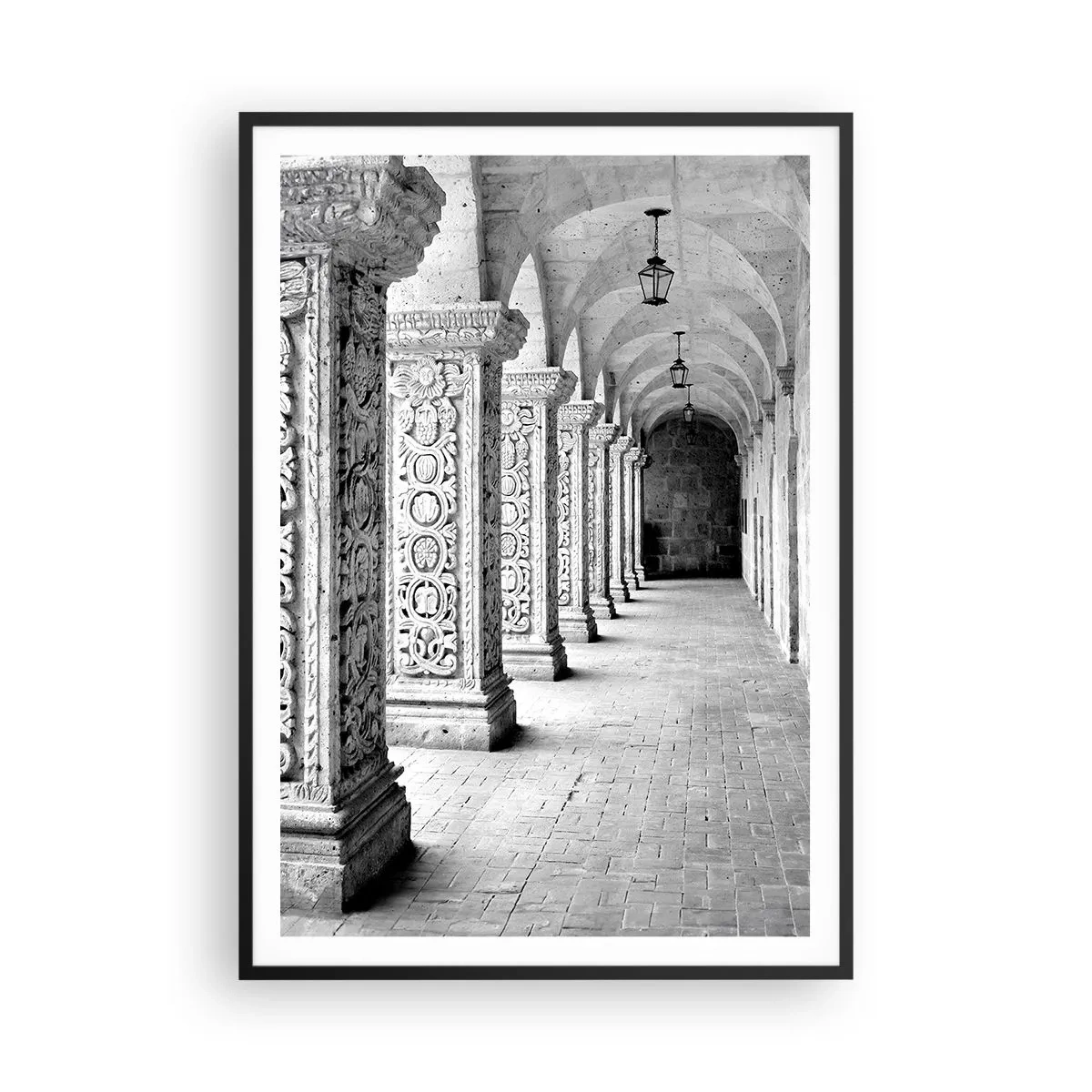 Poster in cornice nera - Dove porterà? - 70x100 cm