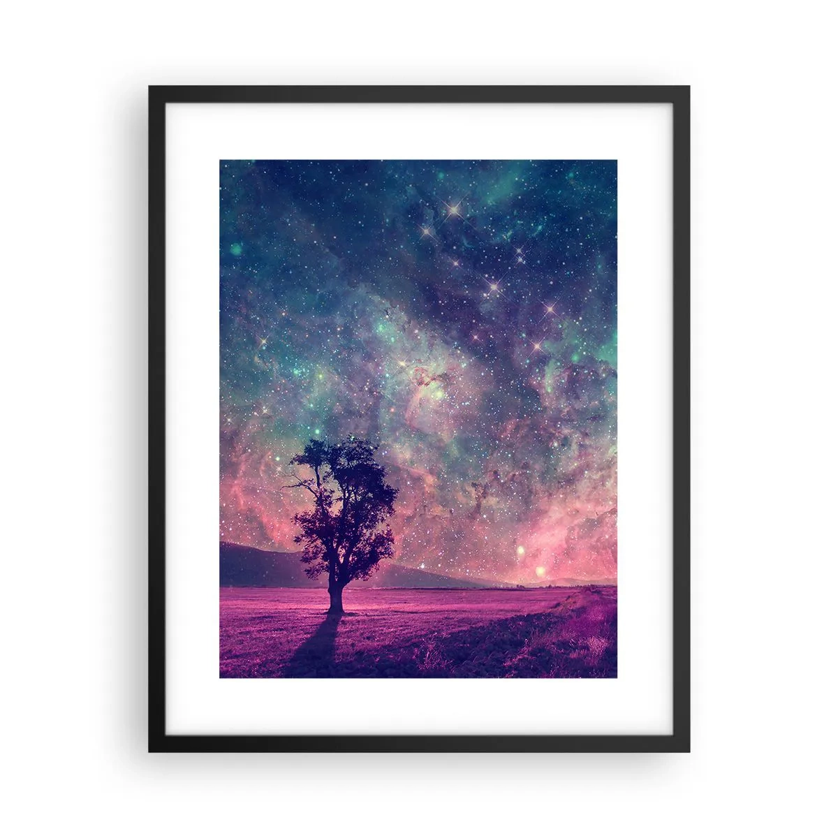 Poster in cornice nera - Sotto un cielo magico - 40x50 cm