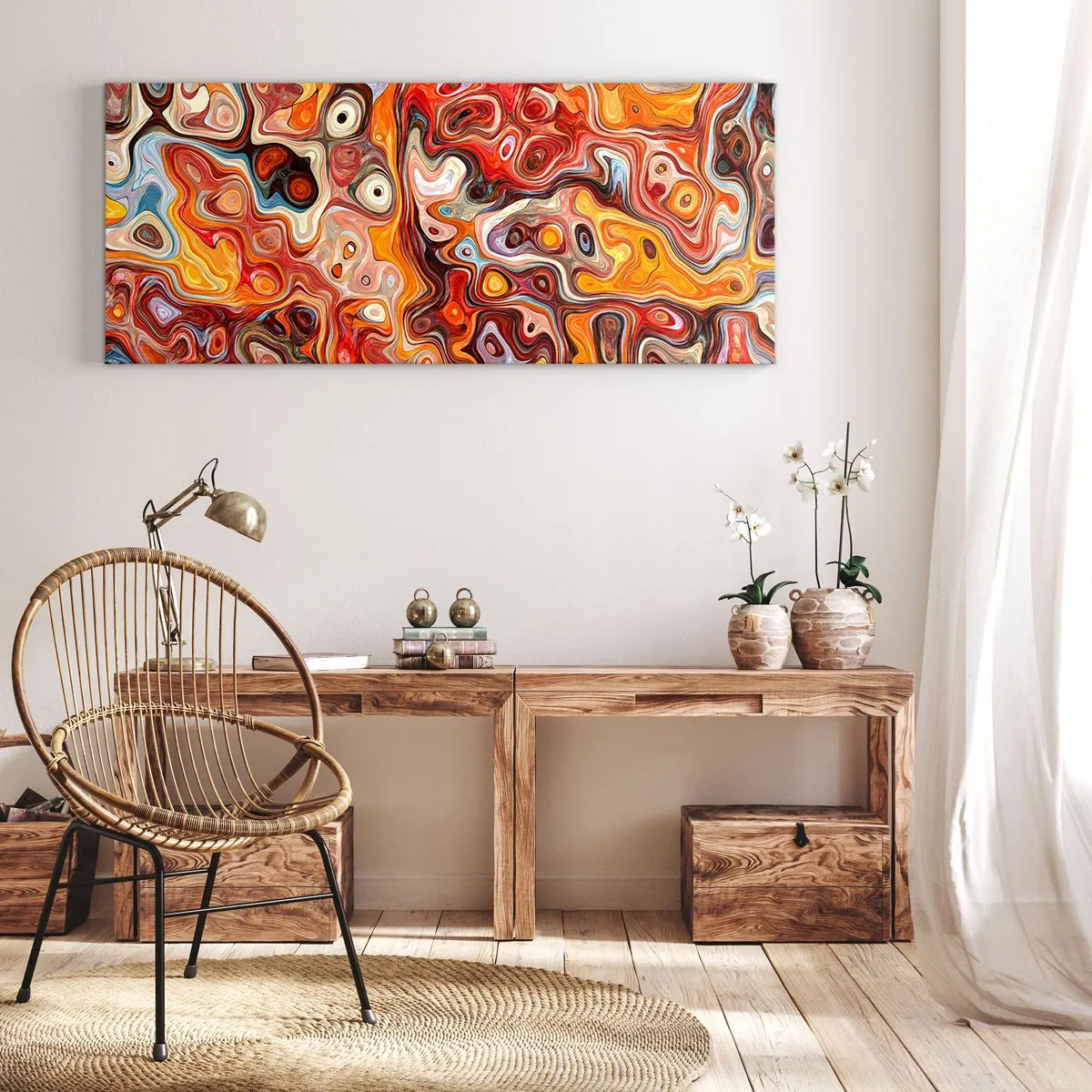 Quadro su tela - Stampe su Tela - Come se le noci si sciogliessero nel miele - 100x40 cm