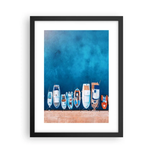 Poster in cornice nera - In una fila - 30x40 cm