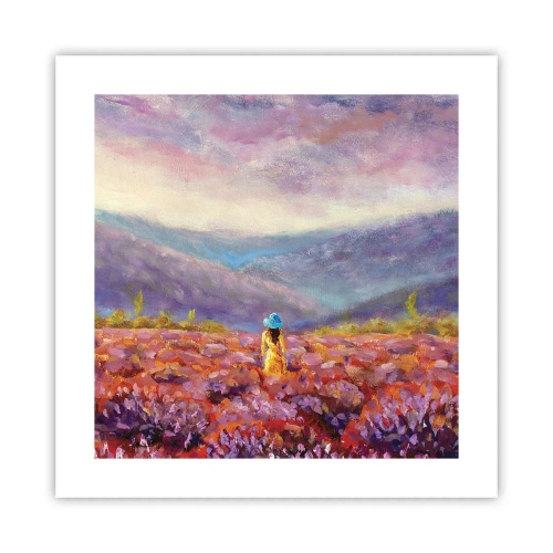 Poster - Nel mondo di lavanda - 40x40 cm