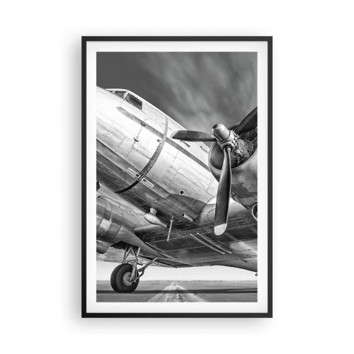 Poster in cornice nera - Sempre pronto al volo - 61x91 cm