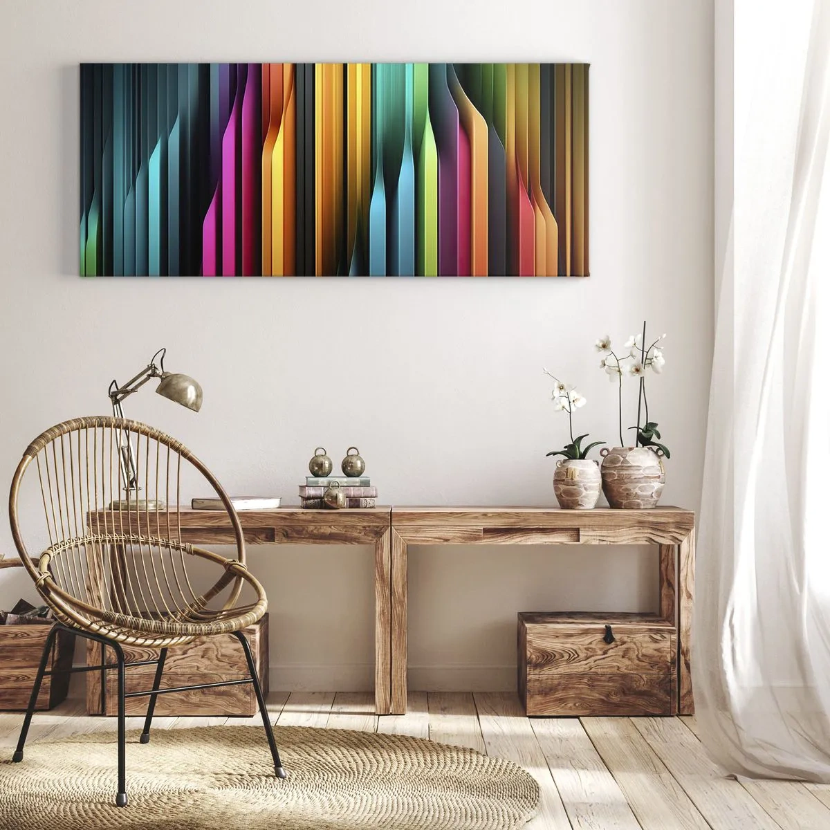 Quadro su tela - Stampe su Tela - Organi di luce - 90x30 cm