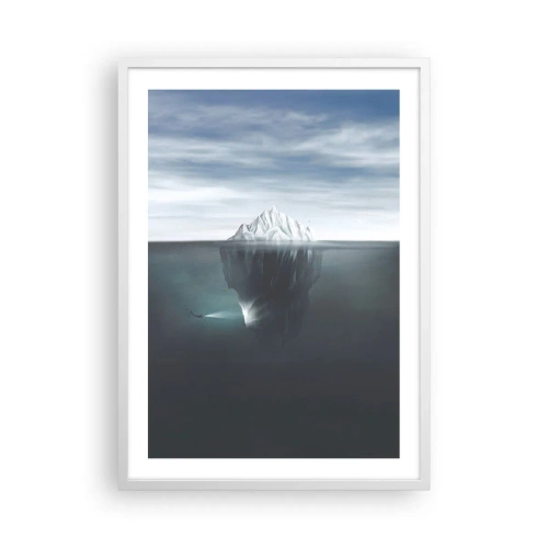 Poster in cornice bianca - Mistero sottomarino - 50x70 cm