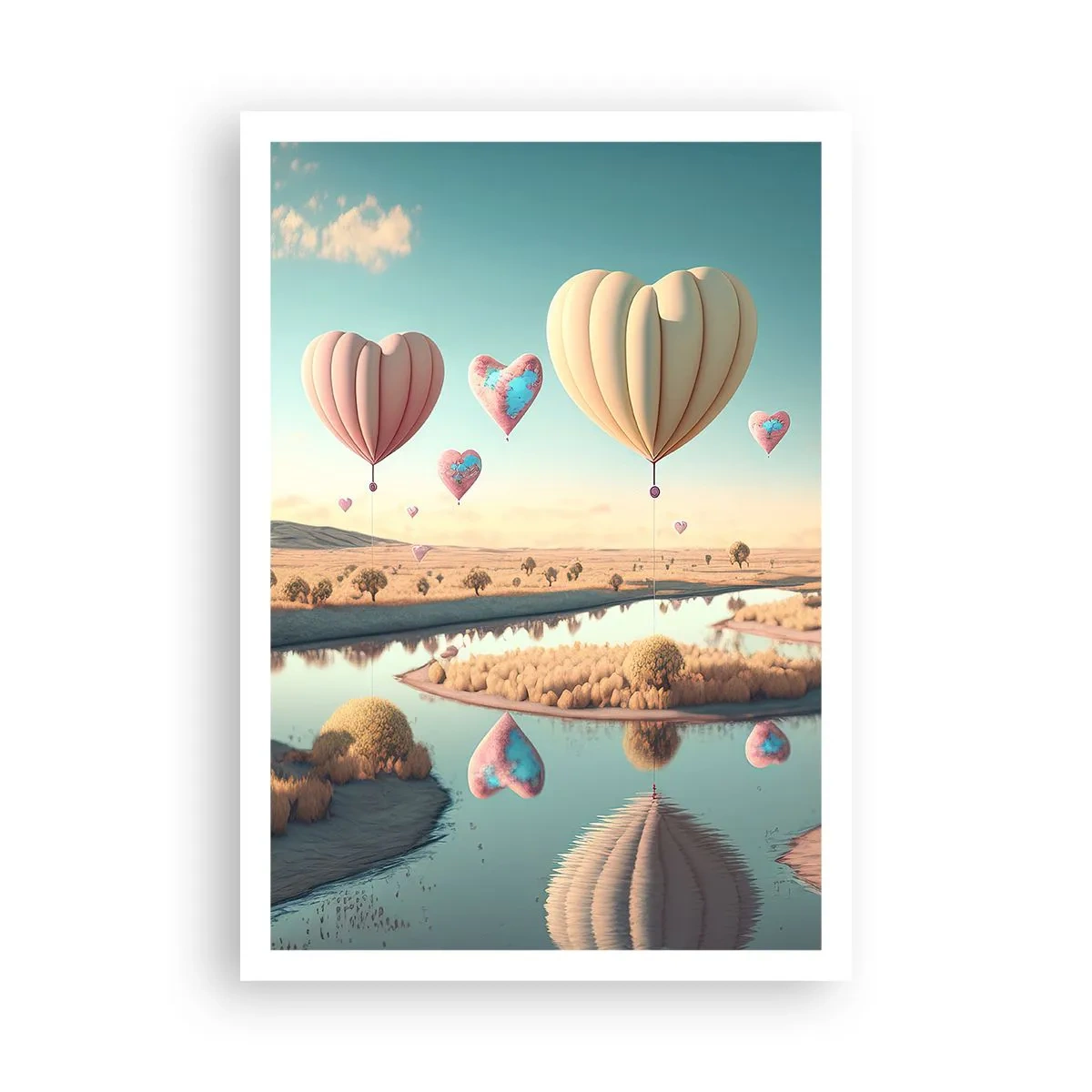 Poster - L'amore permette di volare - 70x100 cm