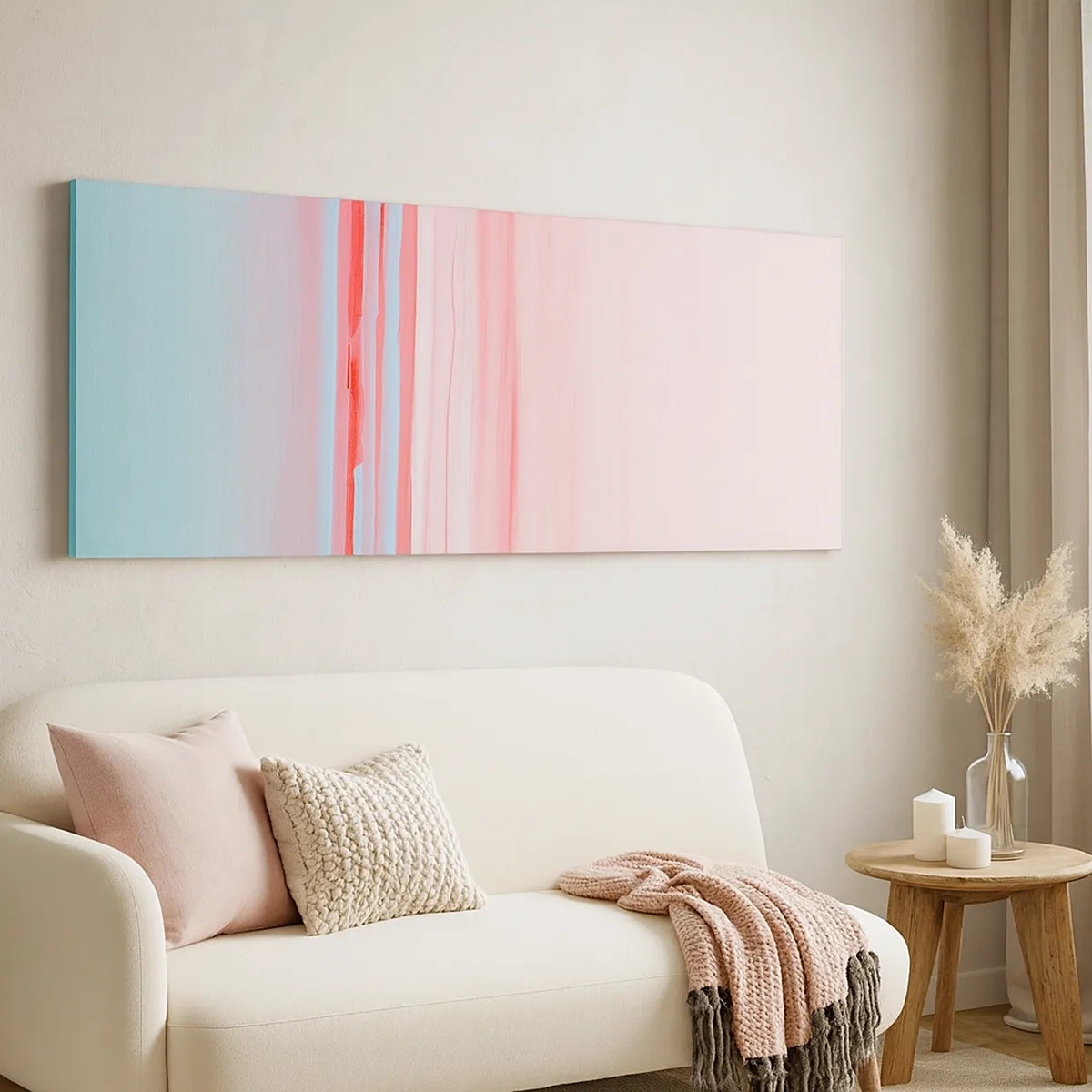 Quadro su tela - Stampe su Tela - Astrazione all'alba - 30x30 cm