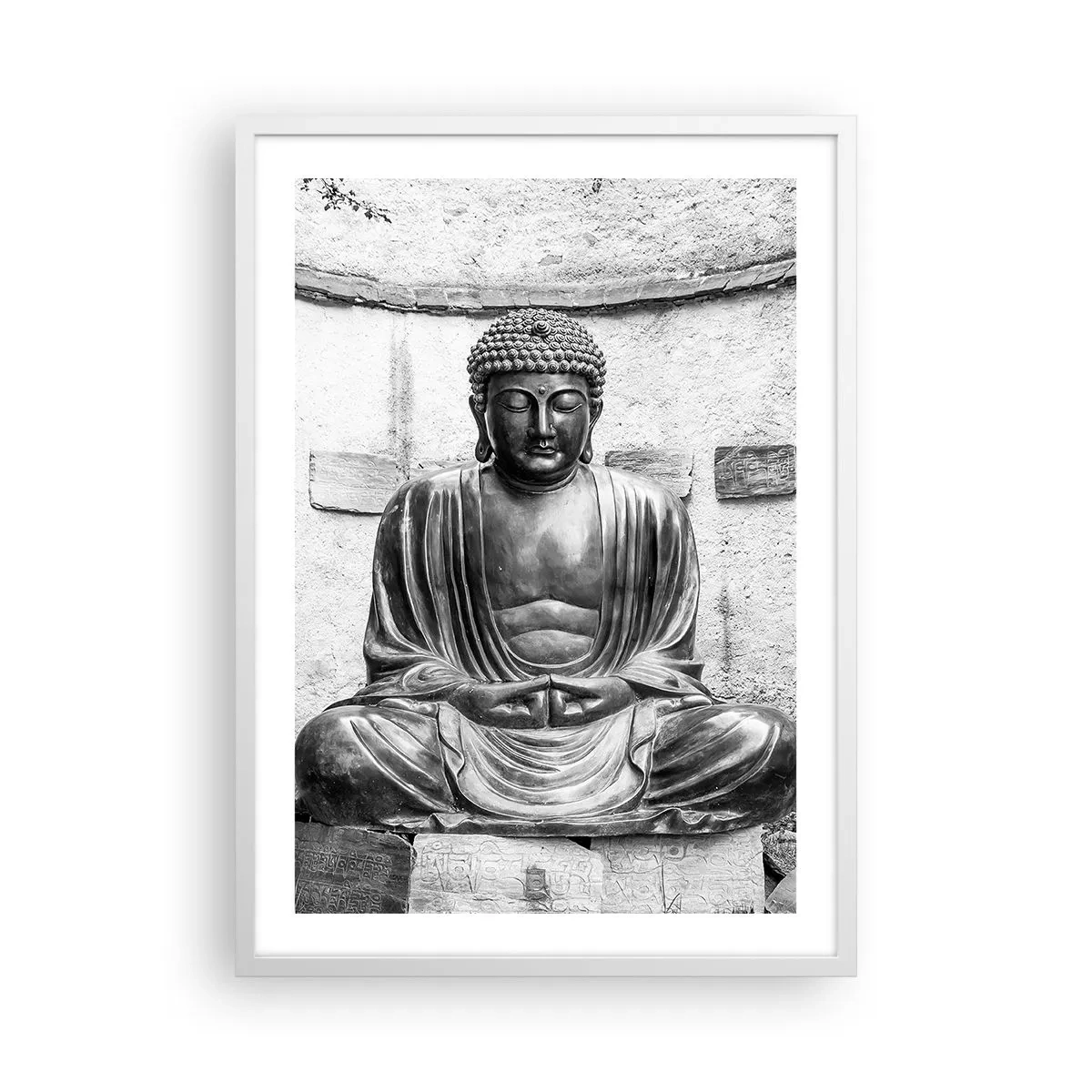 Poster in cornice bianca - Alla fonte della pace - 50x70 cm