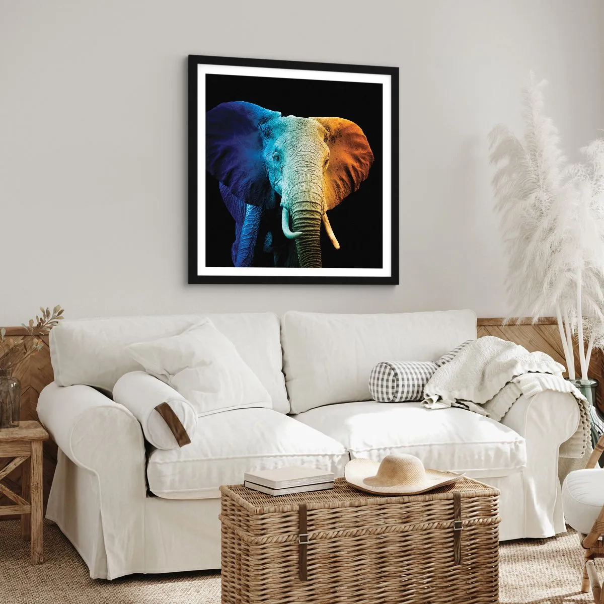 Poster in cornice nera - Eccentrico, non strano - 60x60 cm