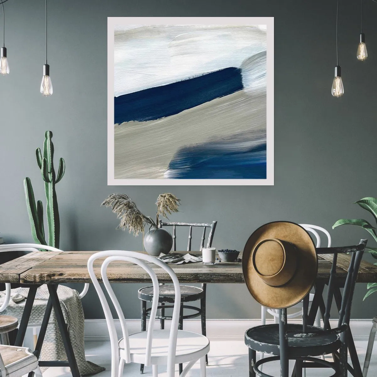 Poster - Incontro con il bianco - 40x40 cm