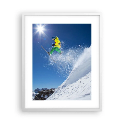Poster in cornice bianca - Ballando con i monti - 40x50 cm