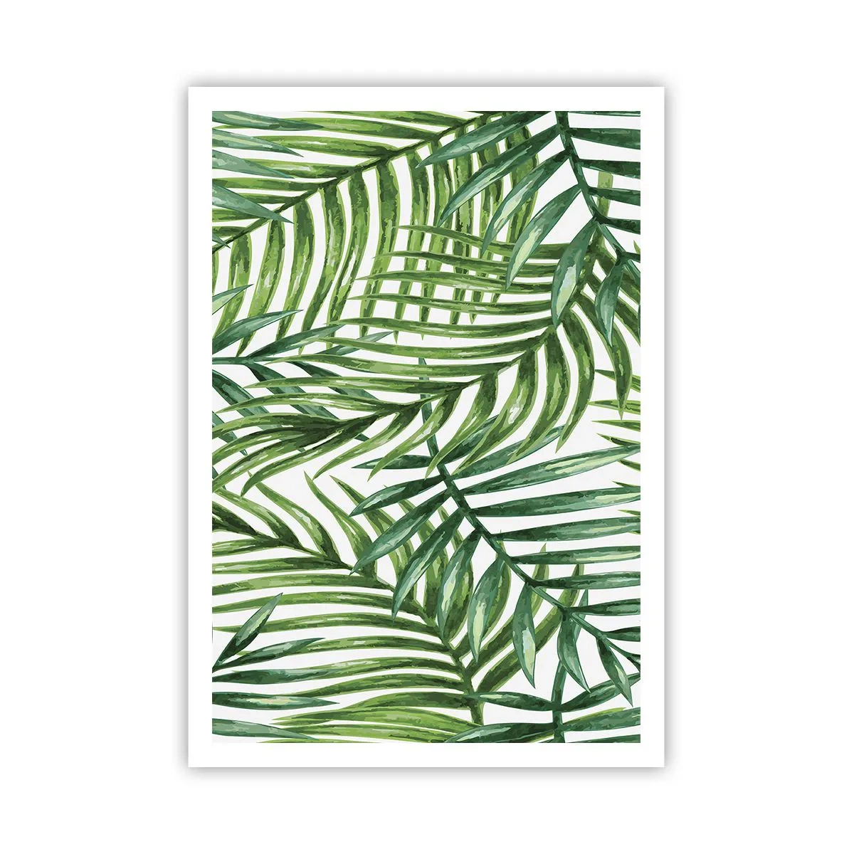Poster - Sotto un baldacchino verde - 70x100 cm