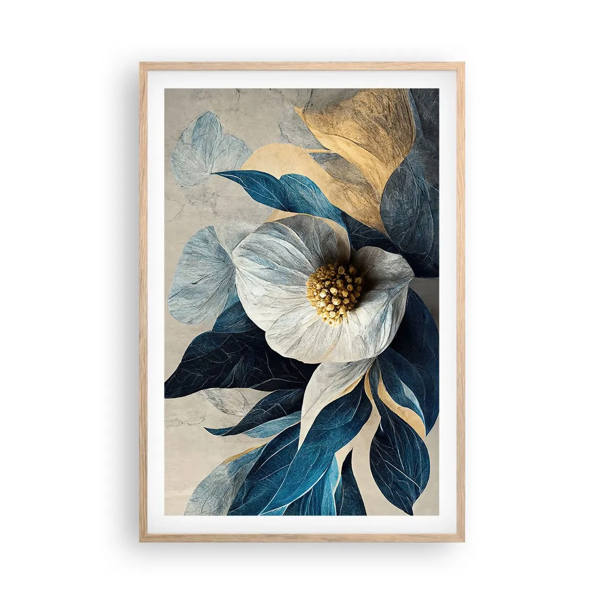 Poster in cornice rovere chiaro - Ha un cuore d'oro - 61x91 cm