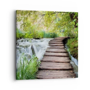 Quadro su tela - Stampe su Tela - Acqua per niente tranquilla - 40x40 cm